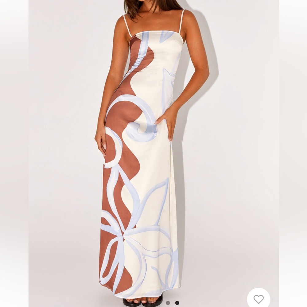 Aster Bloom Maxi Dress - Bloom Wave Print 2 XS